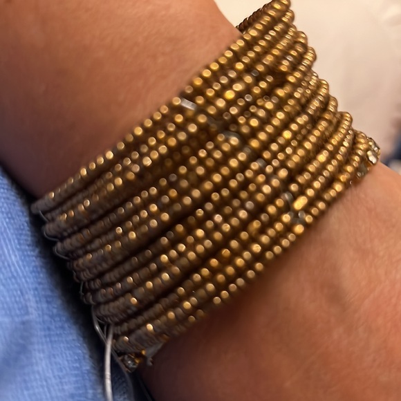 Boho chic bead bangle in many colors - Picture 10 of 12